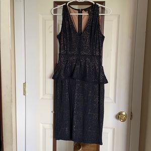 Navy lace dress